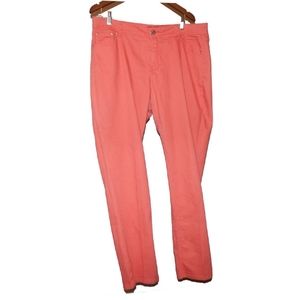 Ashley Stewart Peach Jeans 18